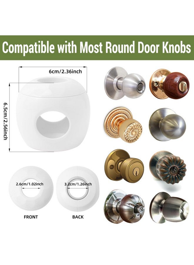 GCRQ Child Safety Door Knob Covers 4 Pack Reusable Baby Proof Door Knob Locks Baby Proof Door Handle Protector for Kids Universal Fit Easy Grip Lockable Design No Tools Needed - Image 4