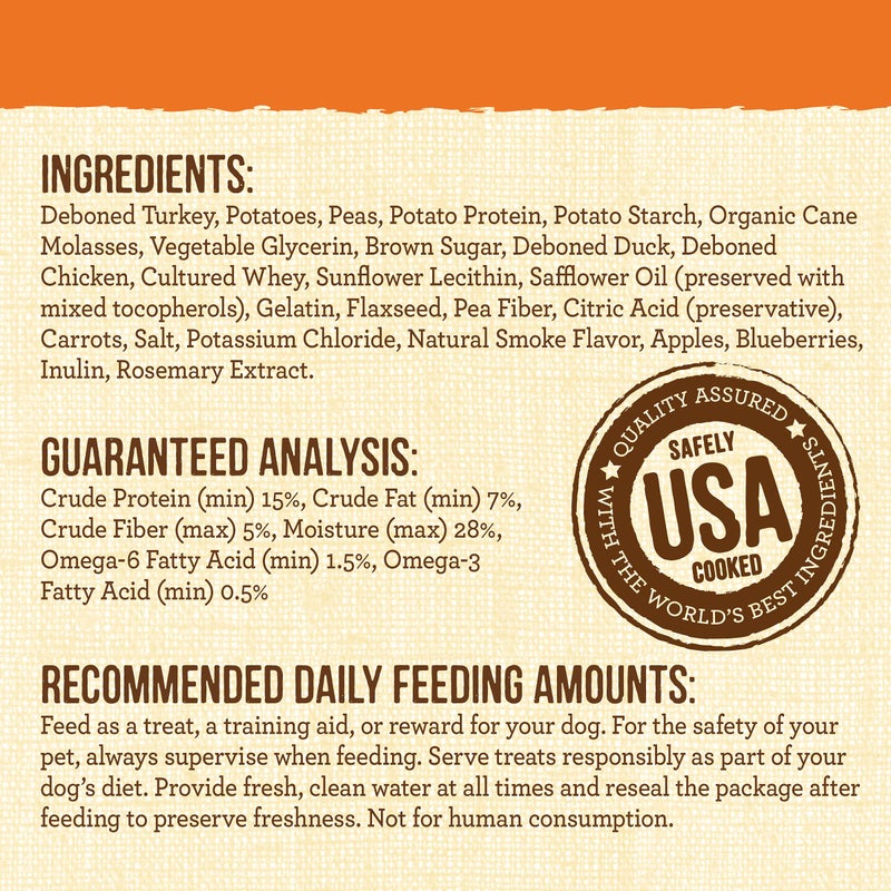 Merrick Lilâ€™ Plates Grain Free Small Dog Treats, Natural Training Treats For Small Dogs, Teensy Turducken - 5 oz. Pouch - Image 5