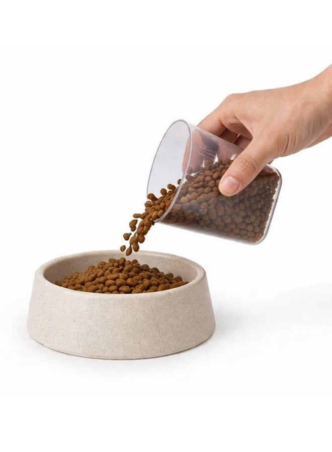 Cat & Dog Food Storage Container 870ML – Transparent Airtight Pet Food Jar with Lid, Large Spout, and Measuring Cup – Portable, Spill-Resistant, Indoor & Outdoor Friendly - Image 4