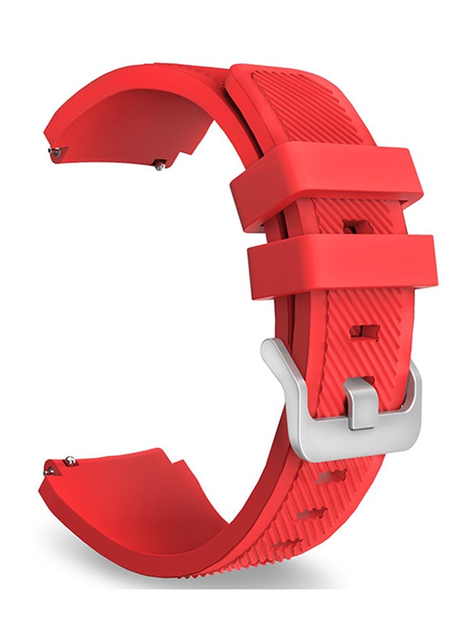 اليشمك سوار رياضي بديل من السيليكون الناعم لساعة سامسونج جير S3 فرونتير/S3 كلاسيك أحمر - Image 1
