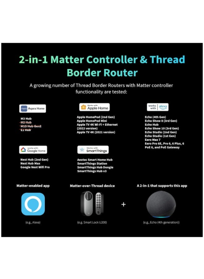 Aqara Smart Door Lock U200 kit, Matter over Thread, Keyless Entry Door Lock with Apple Home Key and Rechargeable Battery,Supports Apple Home and SmartThings, Black - Image 5