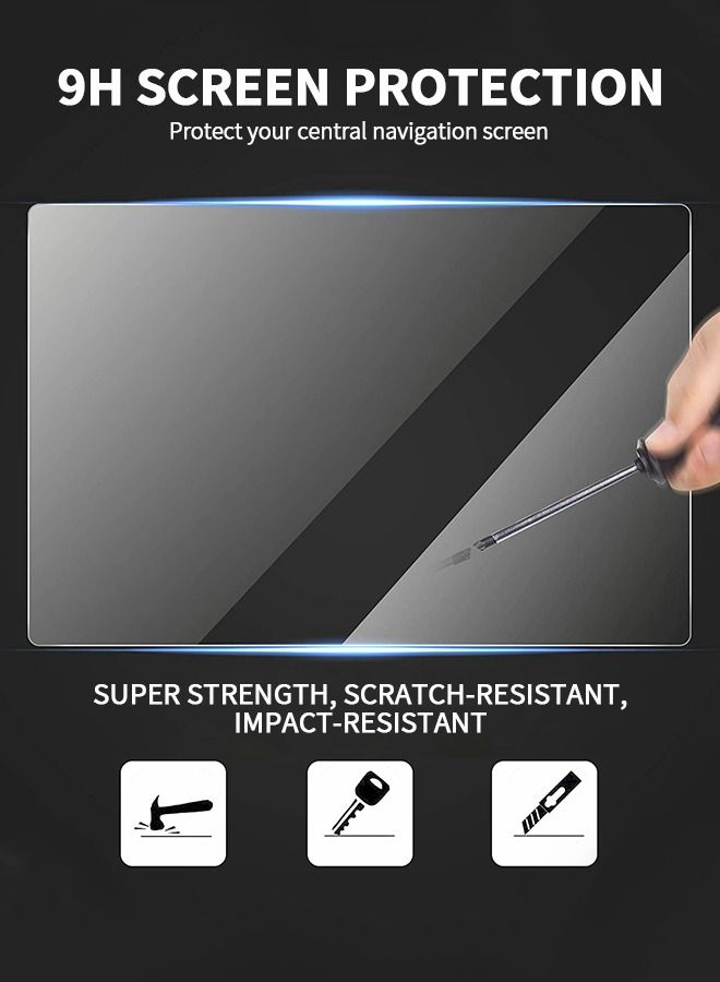 GROIC Model 3/Y Tempered Glass Screen Protector 15" Center Control Touchscreen Car Navigation Touch Screen Protector Tempered Glass Anti-Scratch and Shock Resistant for Model 3/Y - Image 3