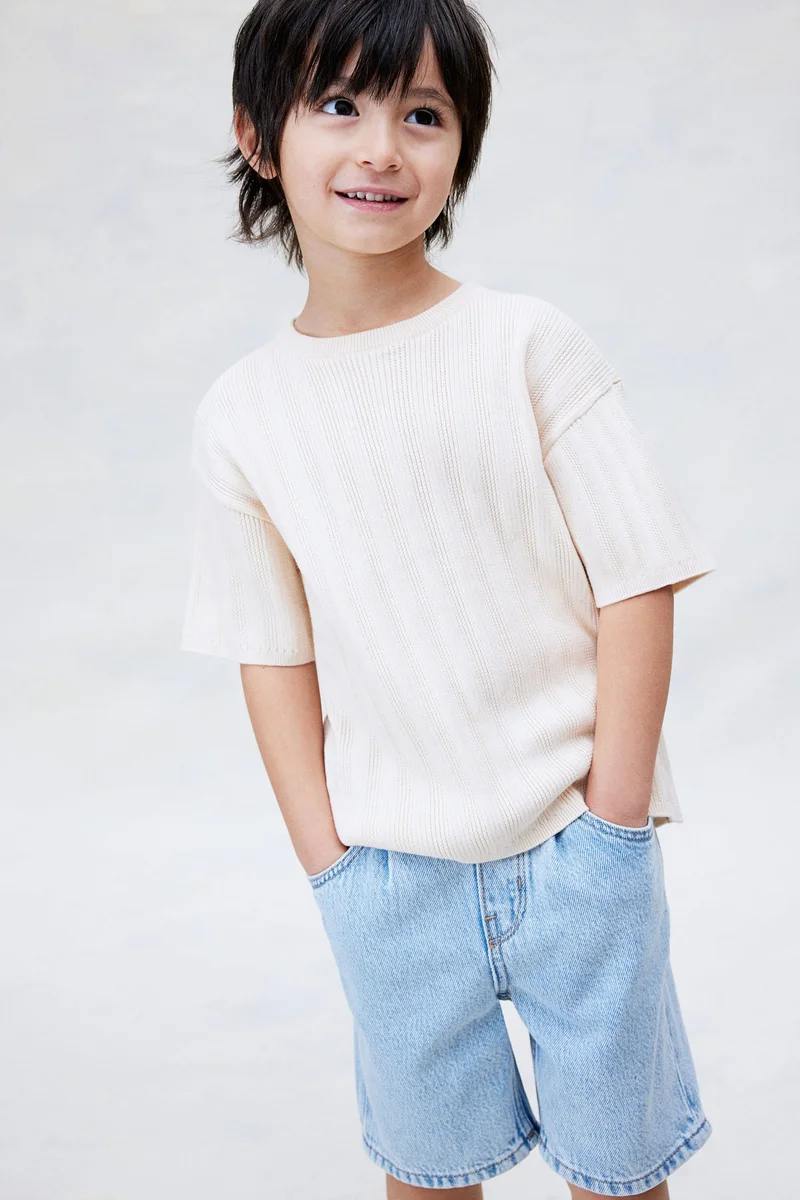 H&M Knee-length denim shorts