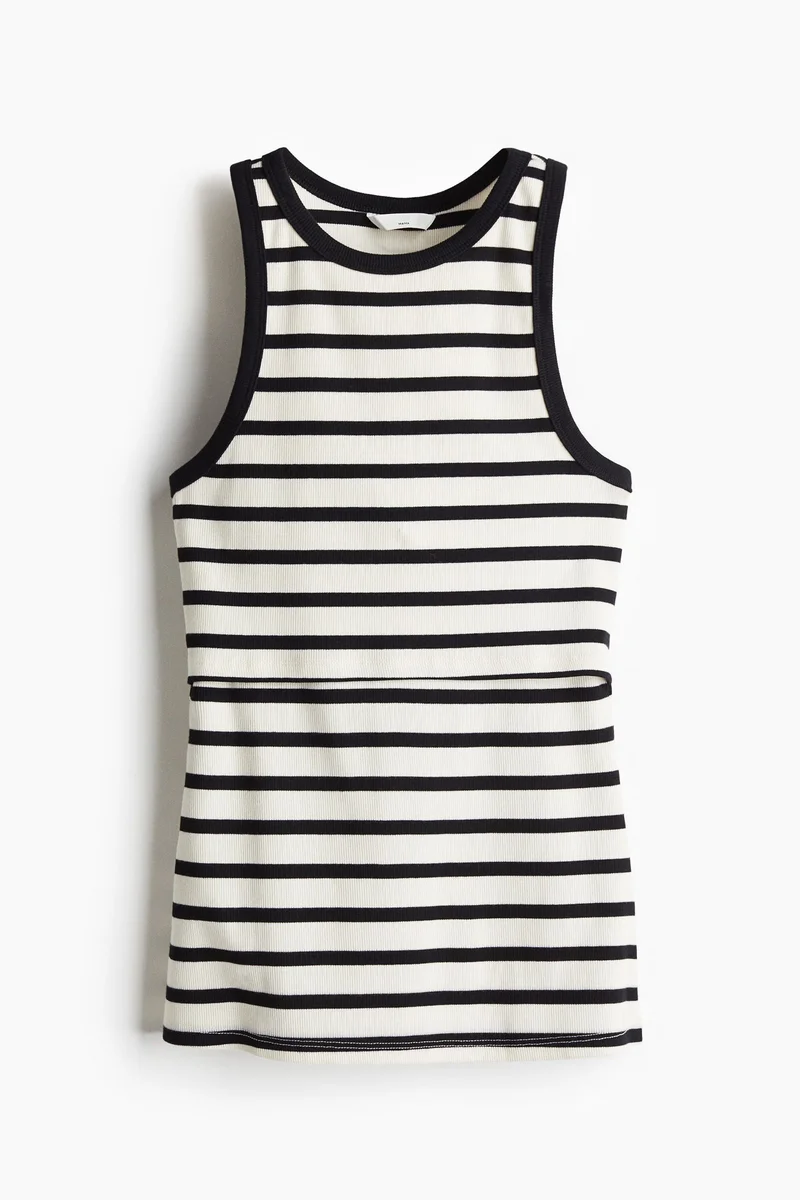 H&M MAMA Ribbed nursing vest top