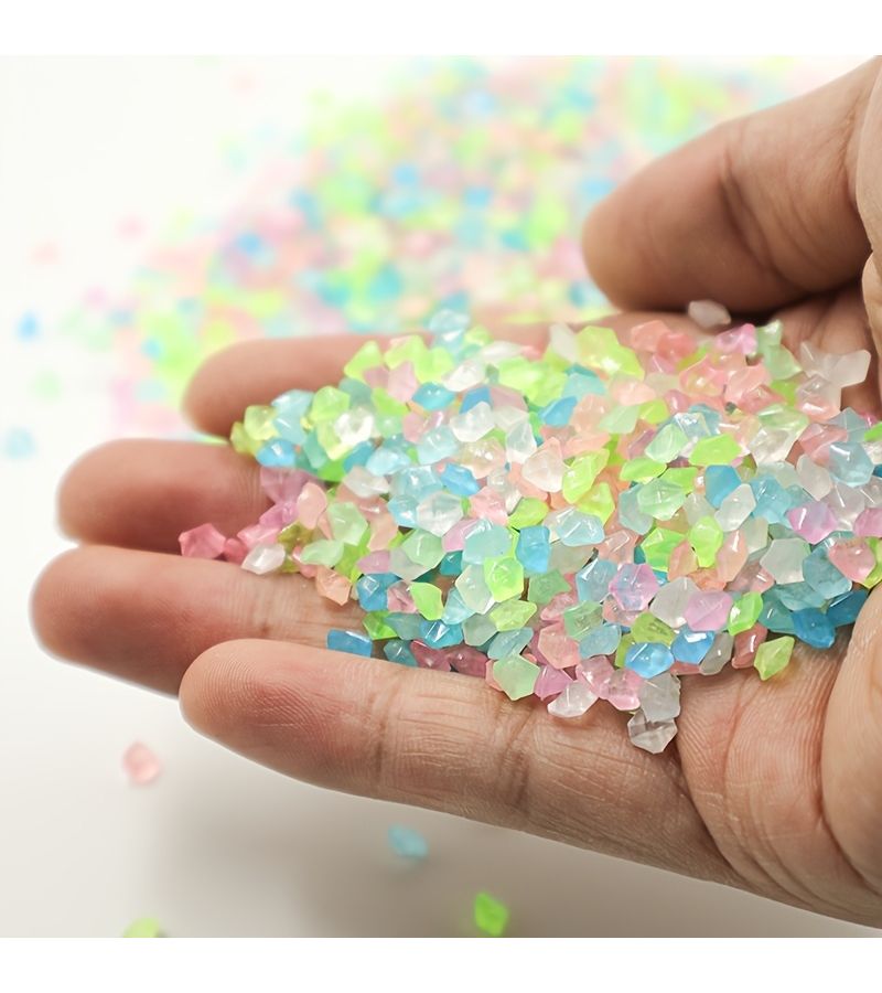Green Glow In The Dark Miniature Garden Stones 16500pcs For Aquariums Pots - Image 4