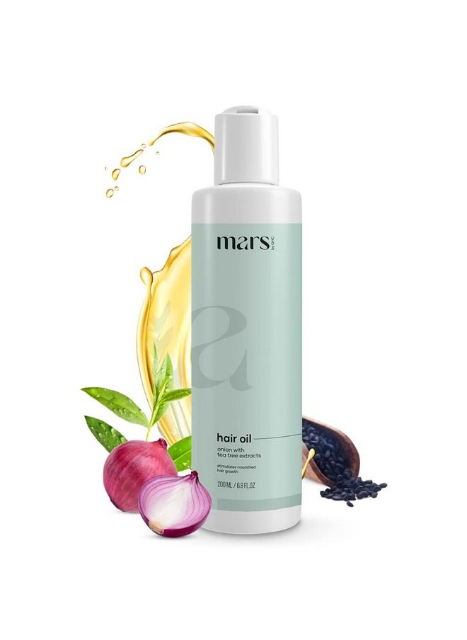 mars by GHC - Haircare Kit For Anti Hairfall Shampoo 200 Ml | Hair Growth Oil 200Ml | Nourishing Shampoo For Hair Fall & Hair Growth | Stronger, Thicker Hair With Onion Oil & Bhringraj Oil - Image 1