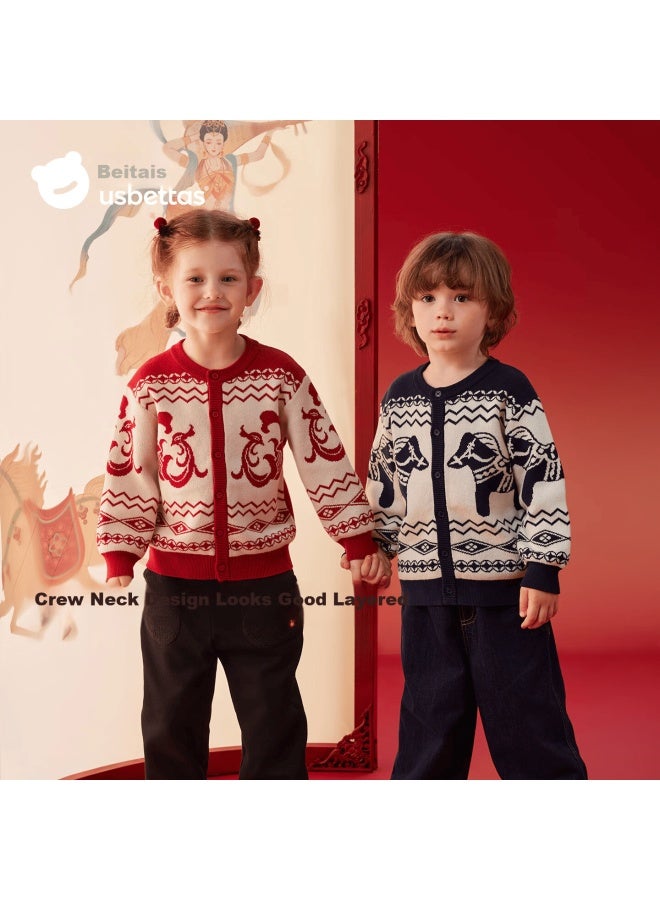 Beptides Betis Baby Jacket New Year Sweater Autumn Winter Newborn Boys Girls Outerwear Knit Cardigan Children - Image 5