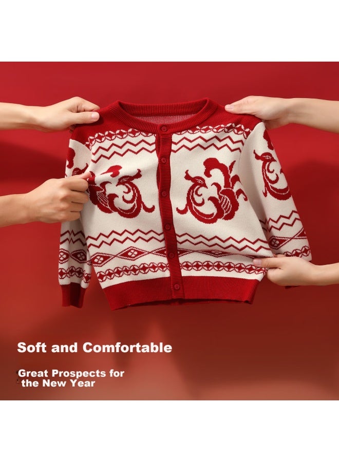 Beptides Betis Baby Jacket New Year Sweater Autumn Winter Newborn Boys Girls Outerwear Knit Cardigan Children - Image 2