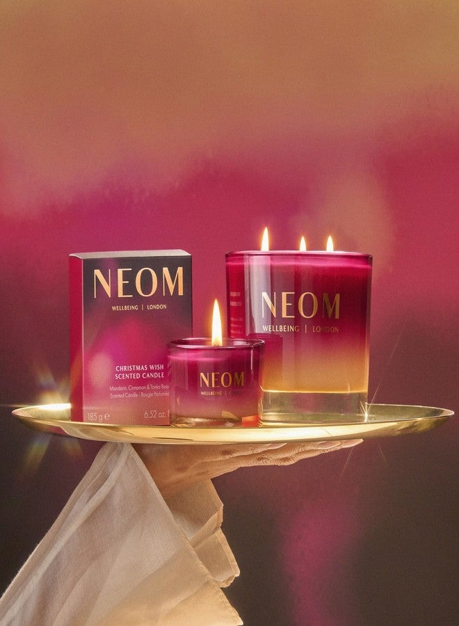 NEOM Christmas Wish Candle Travel Size | Mandarin, Cinnamon & Tonka Bean I Made with 100% Naturally derived Wax I Designed to Help You Relax and Unwind I Expertly Blended I Hand Finished - Image 5