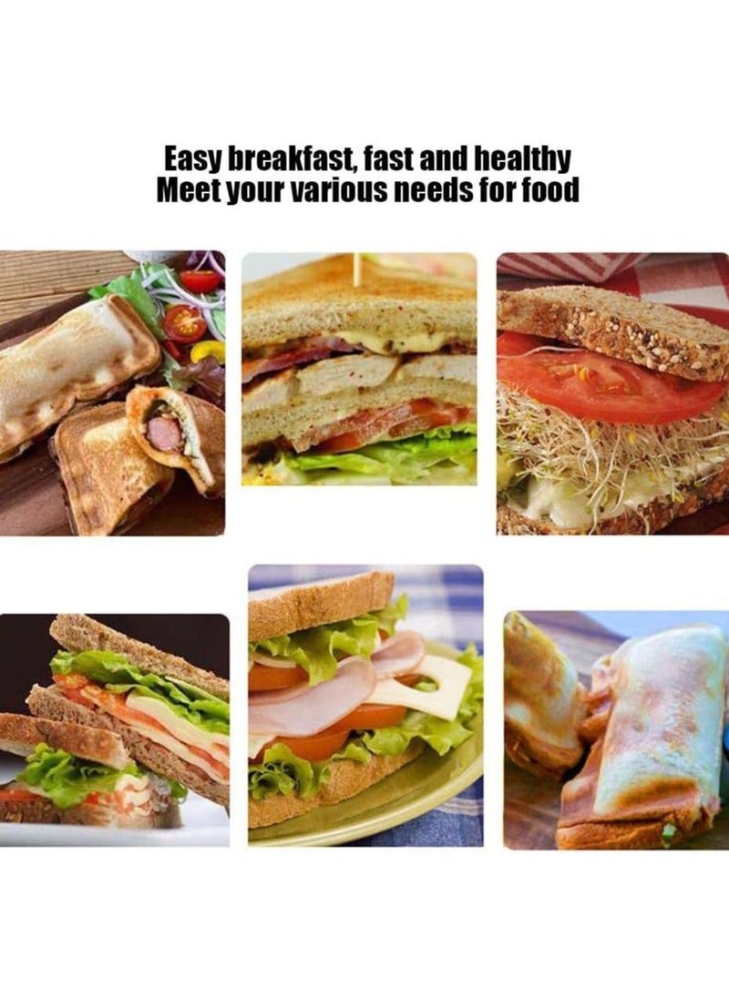 Generic - Sandwich Maker Grill,Sandwich Hand Toaster,Multifunction Double Sided Sandwich Hand Toaster, Toaster Sandwich Maker,Nonstick Breakfast Cooking Pan - Image 1