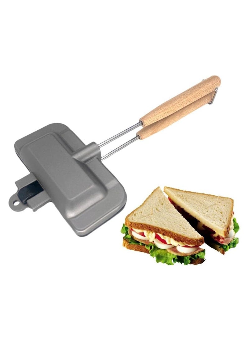 Generic - Sandwich Maker Grill,Sandwich Hand Toaster,Multifunction Double Sided Sandwich Hand Toaster, Toaster Sandwich Maker,Nonstick Breakfast Cooking Pan - Image 1