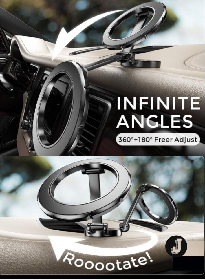 JAJEEK Magnetic Mobile Holder – Black Car Phone Mount for Secure, Convenient, and Hands-Free Use - Image 2