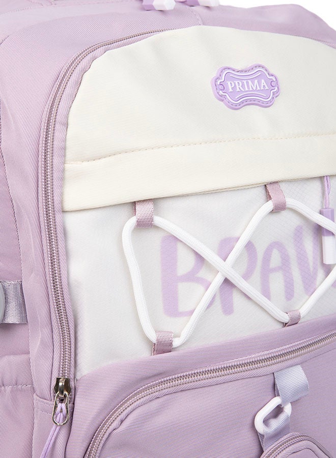 بريما شنطه مدرسيه ظهر 18 انش بطبعة ثلاثية الأبعاد لطيفة | شنطه خفيفة الوزن مع جيب عملات مجاني، مقابض مبطنة لتخفيف ألم الكتف، سحاب ناعم لا يعلق، جيب خلفي إضافي وحامل زجاجتين جانبي مزدوج، تصميم ملون وعملي - Image 5