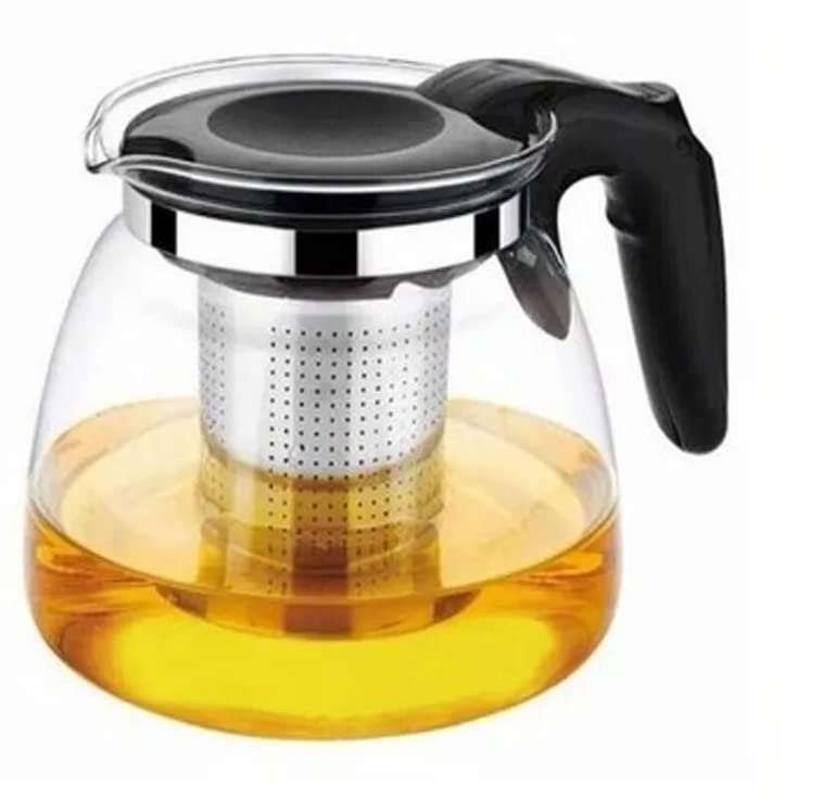 SEASPIRIT Glass Kettle Teapot Kettle Heat Resistant Clear Glass Teapot with Infuser Green Tea Kettle - Image 1