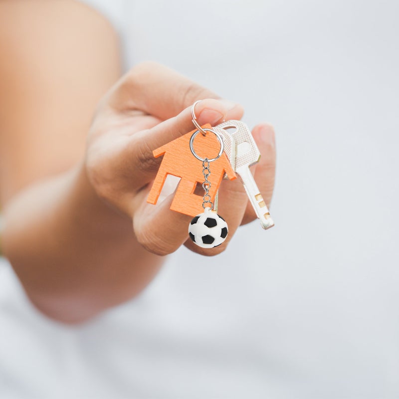 12pcs Football Keychain Bag Hanging Decoration Key Holder Birthday - Image 1