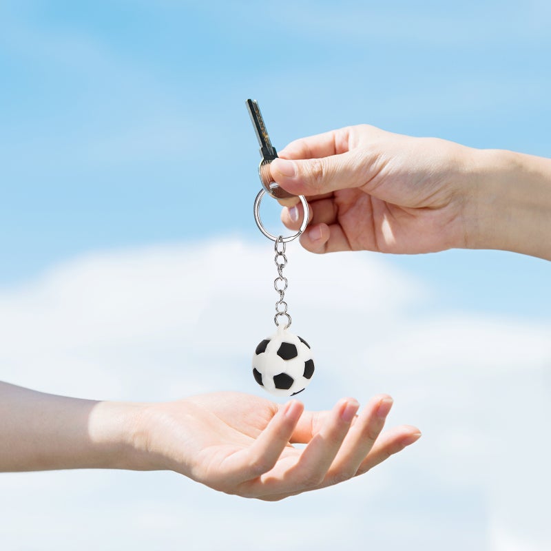 12pcs Football Keychain Bag Hanging Decoration Key Holder Birthday - Image 5