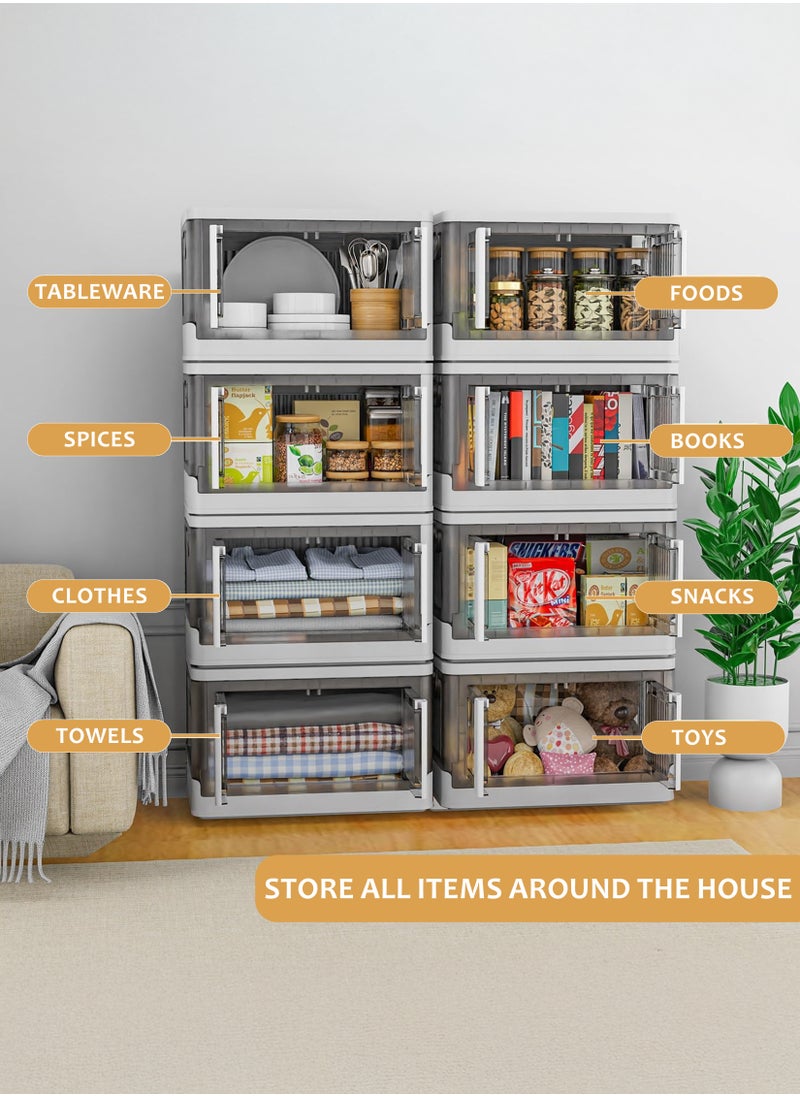 Collapsible Storage Cabinet Rack with Wheels, Heavy-Duty PP Material, Glossy Modern Design, Foldable and Portable, Multi-Layer Storage for Home, Office, Kitchen, Bathroom, Outdoor Use, Secure Double Door Lock, Easy to Clean and Assemble, Available in 6 Sizes for Versatile Storage Needs - pzsku/Z2300DC8575CC5A80B77CZ/45/_/1736859002/397d8e97-dd48-49f5-b9c6-54caedd6b3a9