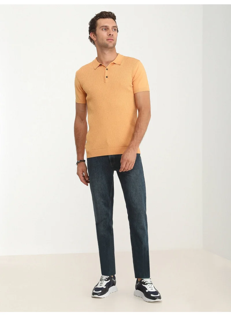 كيب Salmon Polo Neck Jacquard Knitwear
