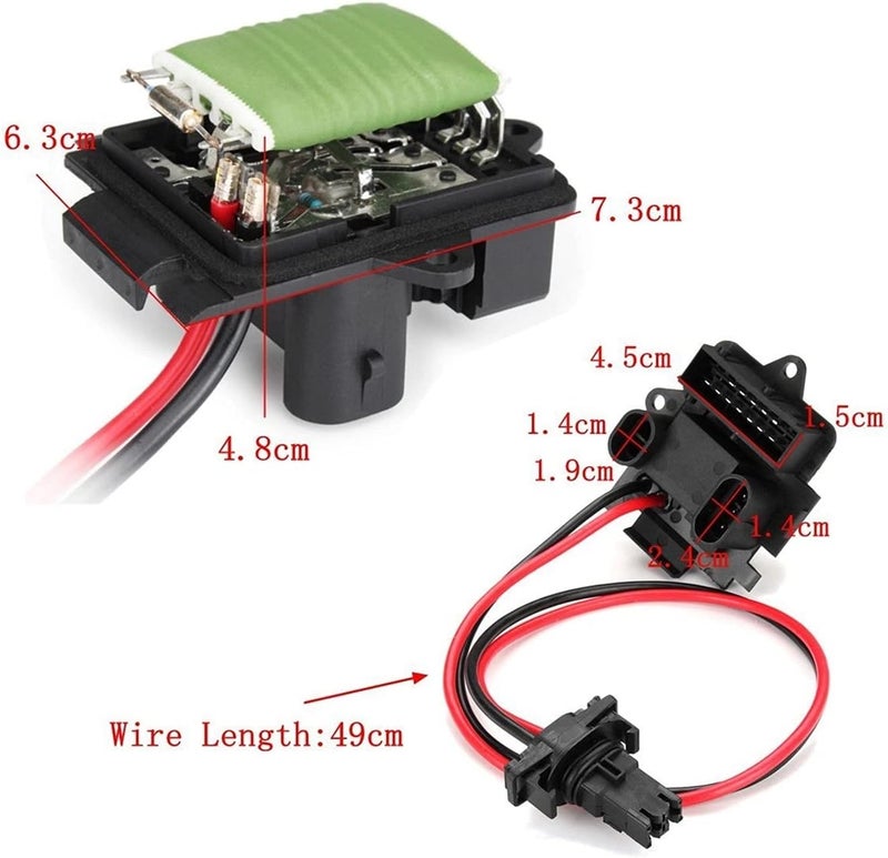 DEMULAX Heater Blower Fan Motor Resistor for Renault and Vauxhall - Image 2