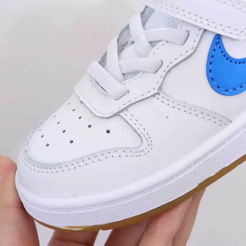 2024 White Shoes Children'S Velcro Workwear Low-Top Board Shoes Non-Slip Casual All-Match Children'S Shoes Board Shoes For Boys And Girls - Image 4