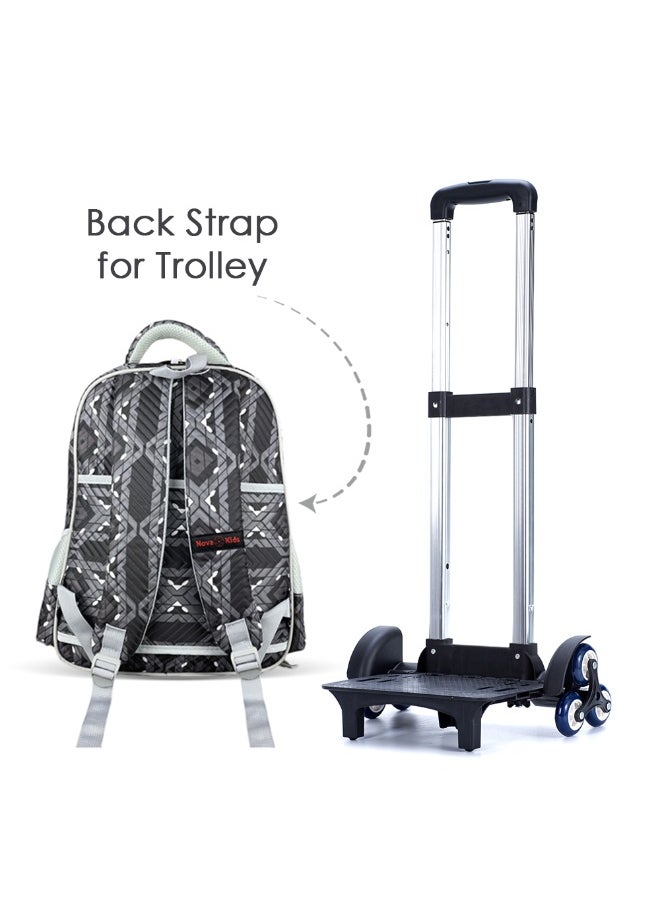 Nova kids Nova Kids 3D School Bag w/ Trolley - Soccer Grey  - Image 2