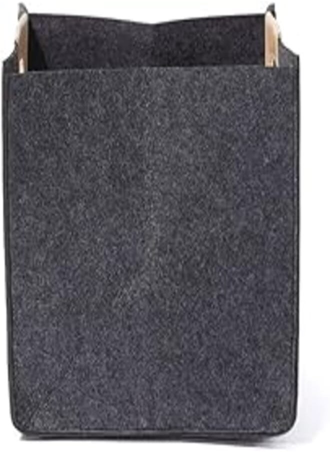 Matalan Matalan Felt Storage Basket, Small, 28 cm x 28 cm Size, Dark Grey 