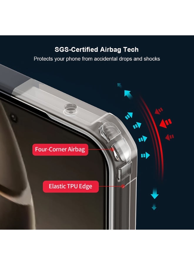 For Xiaomi 15T Case, Camera Lens Protection Back Cover, TPU+PC Shockproof Bumper Mobile Phone Case, Anti-Yellowing Slim Fit Protective Casing - Image 4