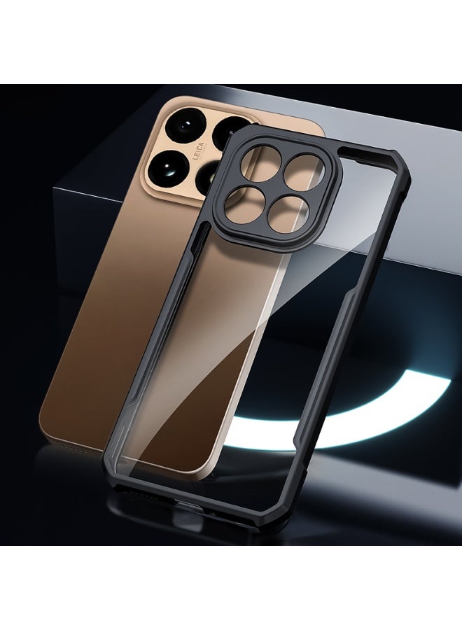 For Xiaomi 15T Case, Camera Lens Protection Back Cover, TPU+PC Shockproof Bumper Mobile Phone Case, Anti-Yellowing Slim Fit Protective Casing - Image 5