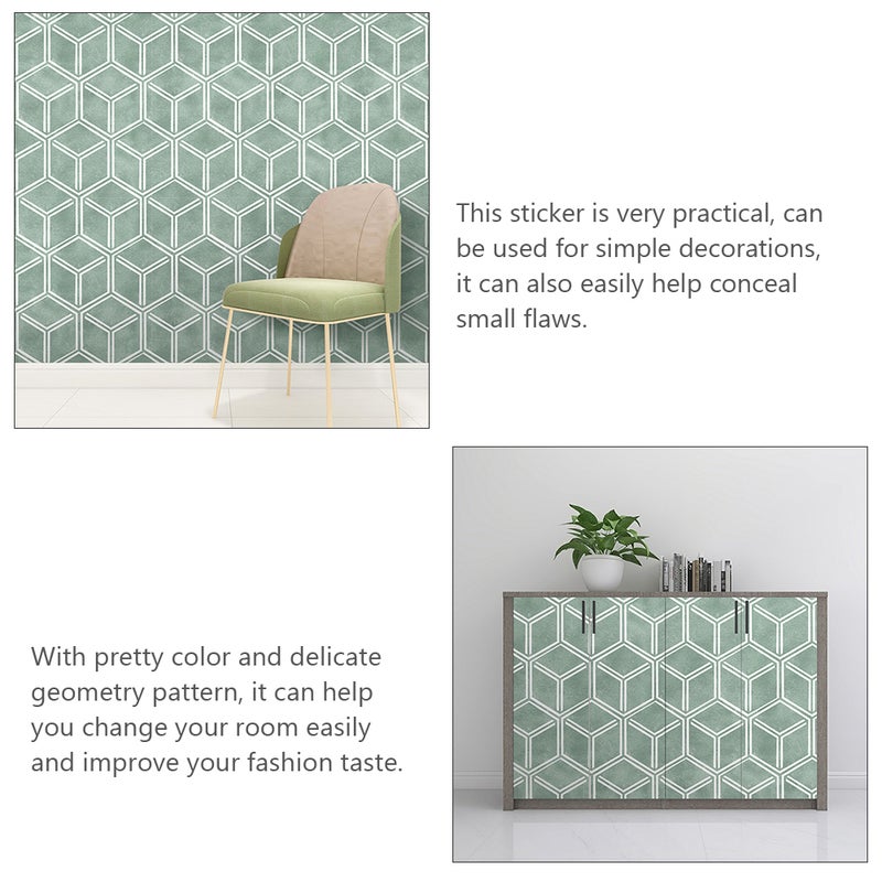 1 Set Bedroom Wallpaper Delicate Background Wallpaper Pattern Sticker - Image 5