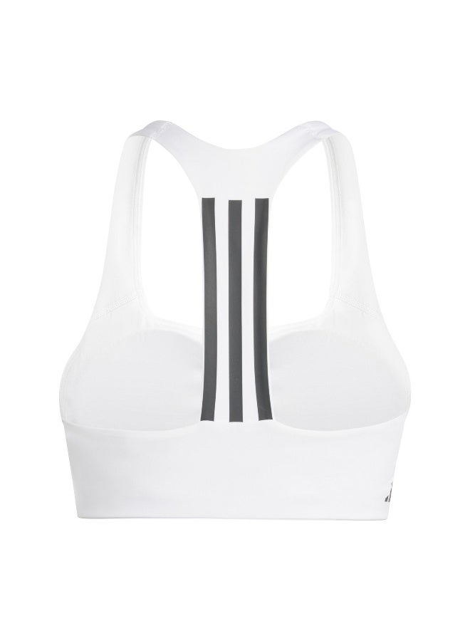 Adidas Pwim Ms 3S Bra White Training Bra For Women XS (A-B) - Image 2