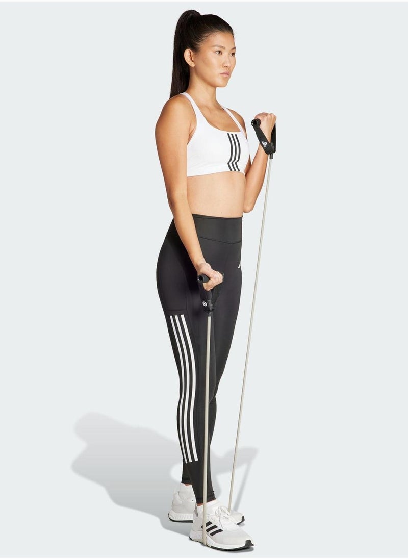 adidas حمالة صدر رياضية بيضاء من بيم إم إس  إس - حمالة صدر متوسطة الدعم للنساء - Image 5