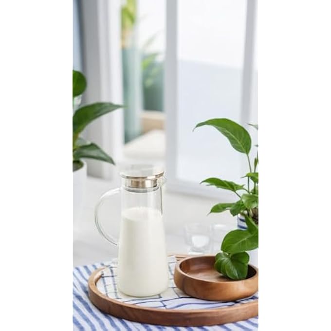 Unity With Lid 15L 51Oz Lidded Beverage Carafe For HotCold Iced Tea Coffee Milk Juice Water Jug For Home And Office Use - Image 4