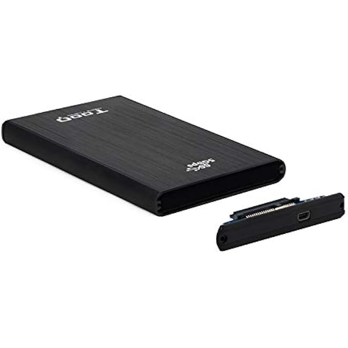 rayihni 'FLAT-SCREEN MOUNT FOR TQE-2522B 2.5 "HDD ENCLOSURE BLACK STORAGE BOXES IN STORAGE BOX (2.5, SATA/SERIAL ATA II, SERIAL ATA III; 3.0 (GEN 1) HDD ENCLOSURE, BLACK, ALUMINIUM) - Image 3