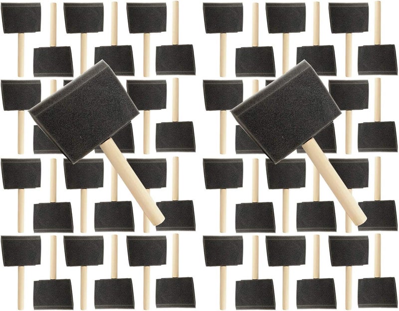 Pro-Grade Pro Grade - Foam Brushes - 4 Inch - 24 Piece Poly Foam Brush Set (Pack of 2) - Image 1