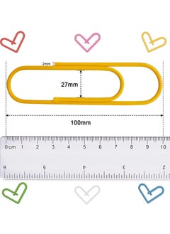 Oasisgalore 30 Pcs Jumbo Paper Clips Large Paperclips(6 Colors)  - Image 2