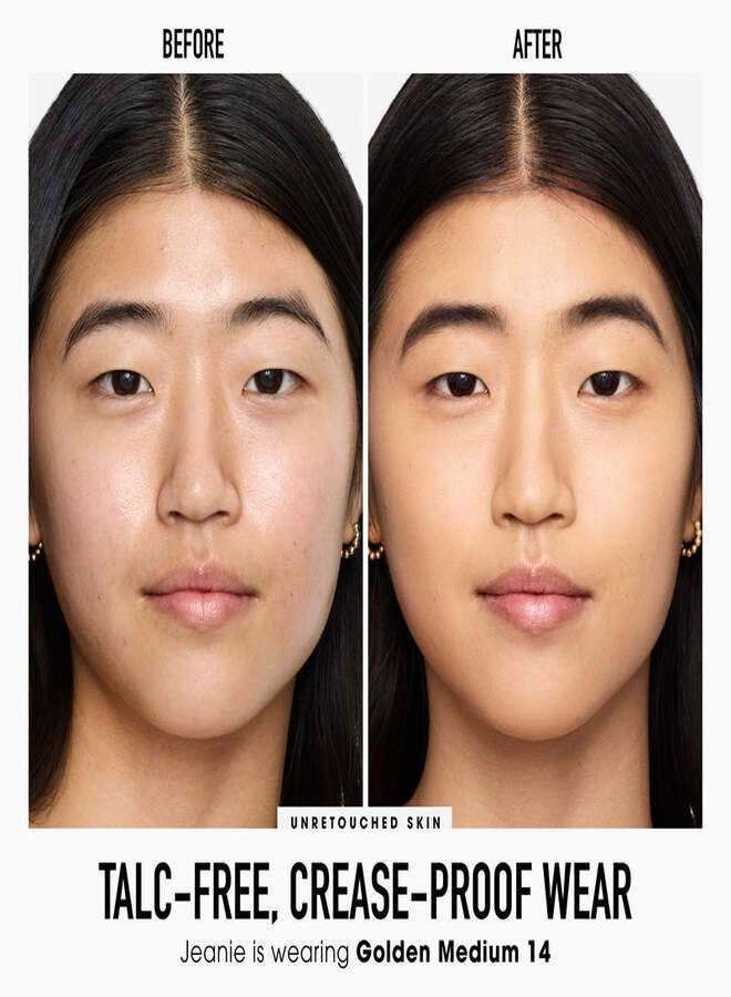 بودرة أساس معدنية مضغوطة من bareMinerals، لون ذهبي متوسط ​​مع عامل حماية من الشمس 15-14 | خفيفة الوزن، تغطية قابلة للبناء، خالية من التلك، 9 غرام - Image 2