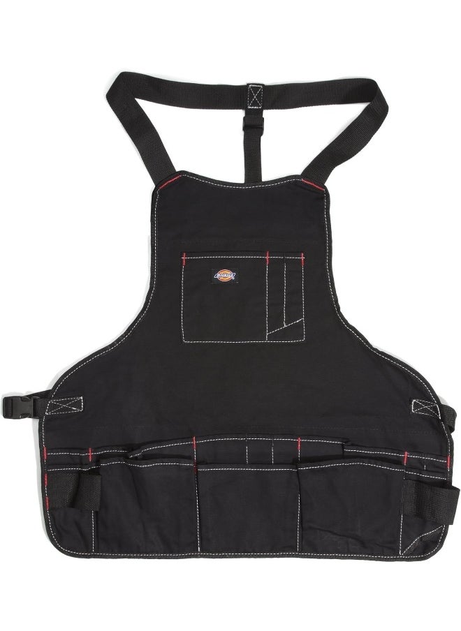 Dickies Dickies 16-Pocket Workshop Bib Apron, Durable Canvas Construction, Reinforced Edges, Adjustable Belt, Black  - Image 1