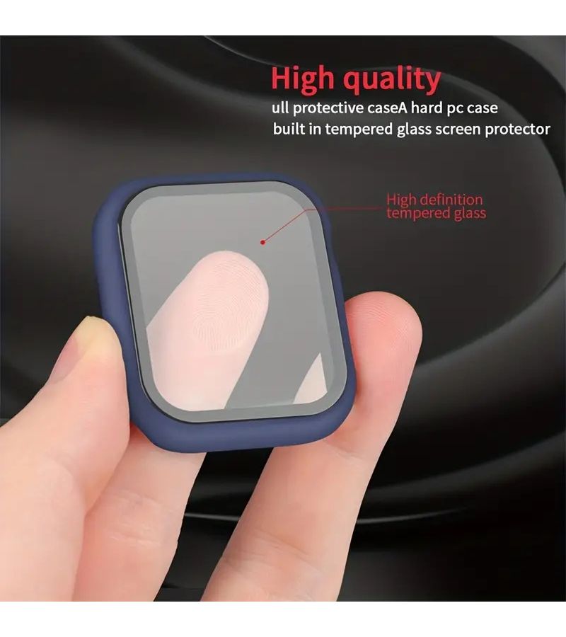 2 Pack Hard PC Bumper Case For Apple Watch 41MM Black Anti Scratch - Image 5