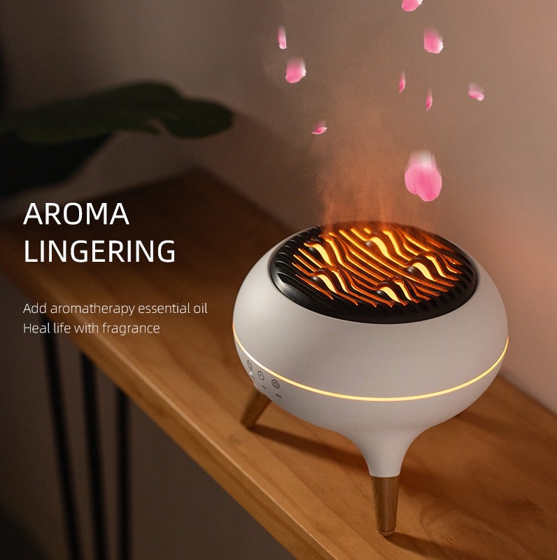 حقل منقِّر الزيوت العطرية ومرطب الجو سعة 500 مل – مزود بتحكم عن بعد، 7 أنماط إضاءة، ضوء ليلي، ضباب فوق صوتي، تشغيل صامت وإغلاق تلقائي – مثالي للغرف النوم والمكاتب وأجواء اليوجا والتأمل. - Image 3