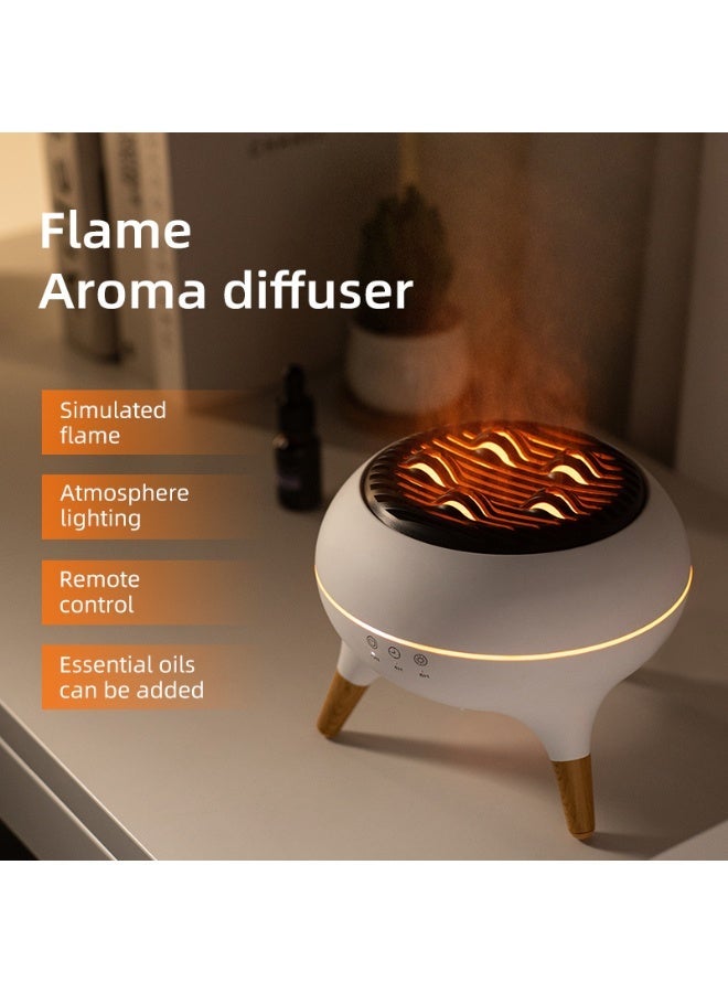 Field air humidifier，Essential Oil Diffuser Aromatherapy Diffuser 350ml– Remote Control, 7 Varieties of Flames, Night Light, Ultrasonic Mist, Silent Operation & Auto Shutoff – Ideal for Bedroom, Office & Yoga&meditation - Image 1