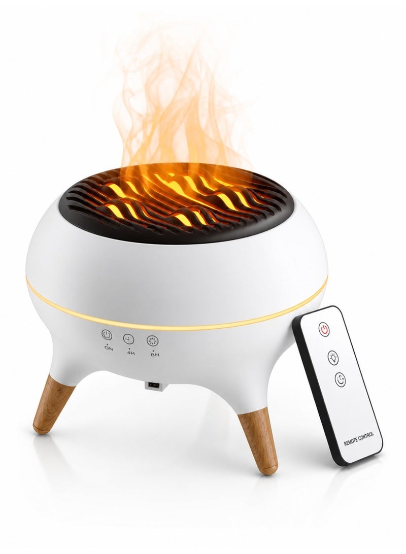 Field air humidifier，Essential Oil Diffuser Aromatherapy Diffuser 350ml– Remote Control, 7 Varieties of Flames, Night Light, Ultrasonic Mist, Silent Operation & Auto Shutoff – Ideal for Bedroom, Office & Yoga&meditation - Image 1