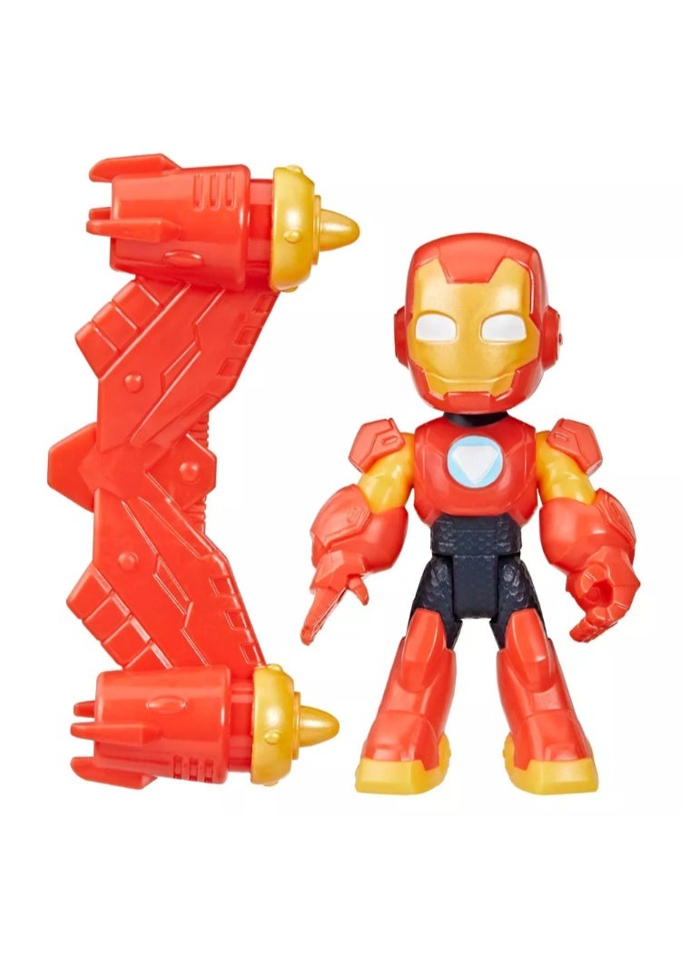 Hasbro Marvel هاسبرو مارفل آيرون مان وأصدقاؤه الرائعون تمثال آيرون مان مع ملحق - Image 1