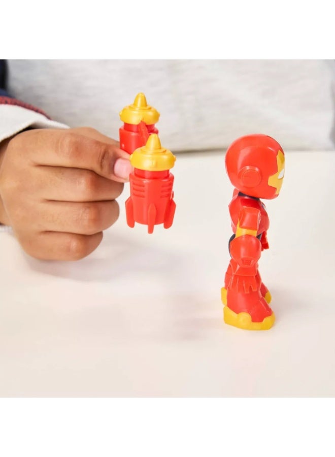 Hasbro Marvel هاسبرو مارفل آيرون مان وأصدقاؤه الرائعون تمثال آيرون مان مع ملحق - Image 4