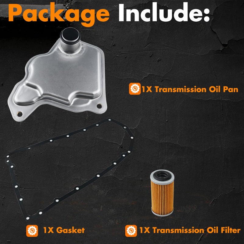 Memoeo Re0F10D Cvt Transmission Filter Oil Pan Gasket Kit 31728-28X0A Compatible With Nissan Altima Nv200 Rogue Qashqai Qx50 2.0L 2.5L - Image 3