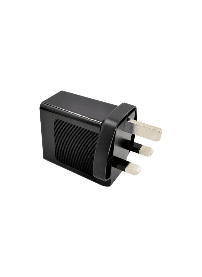login - LOGIN Fast Charging Charging Adaptor 3 in 1 Lightning ,Micro  and Type-C Travel Data  AC 100-240V DC5V 3.1 2USB Port Flash Charge Color Black LN884HC - Image 1