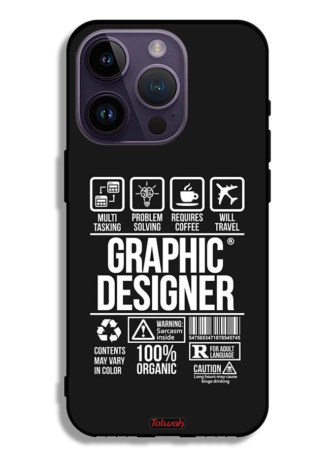 Tolwak غطاء حماية آبل آيفون 14 برو ملصق مصمم جرافيك - Image 2