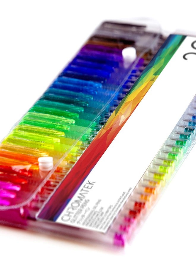 CHROMATEK Glitter Pens 60 Set Best Colors. 200% the Ink: 30 Gel Pens, 30 Refills. Super Glittery Ultra Vivid Colors. No Repeats. Professional Art Pens. New & Improved - Image 3