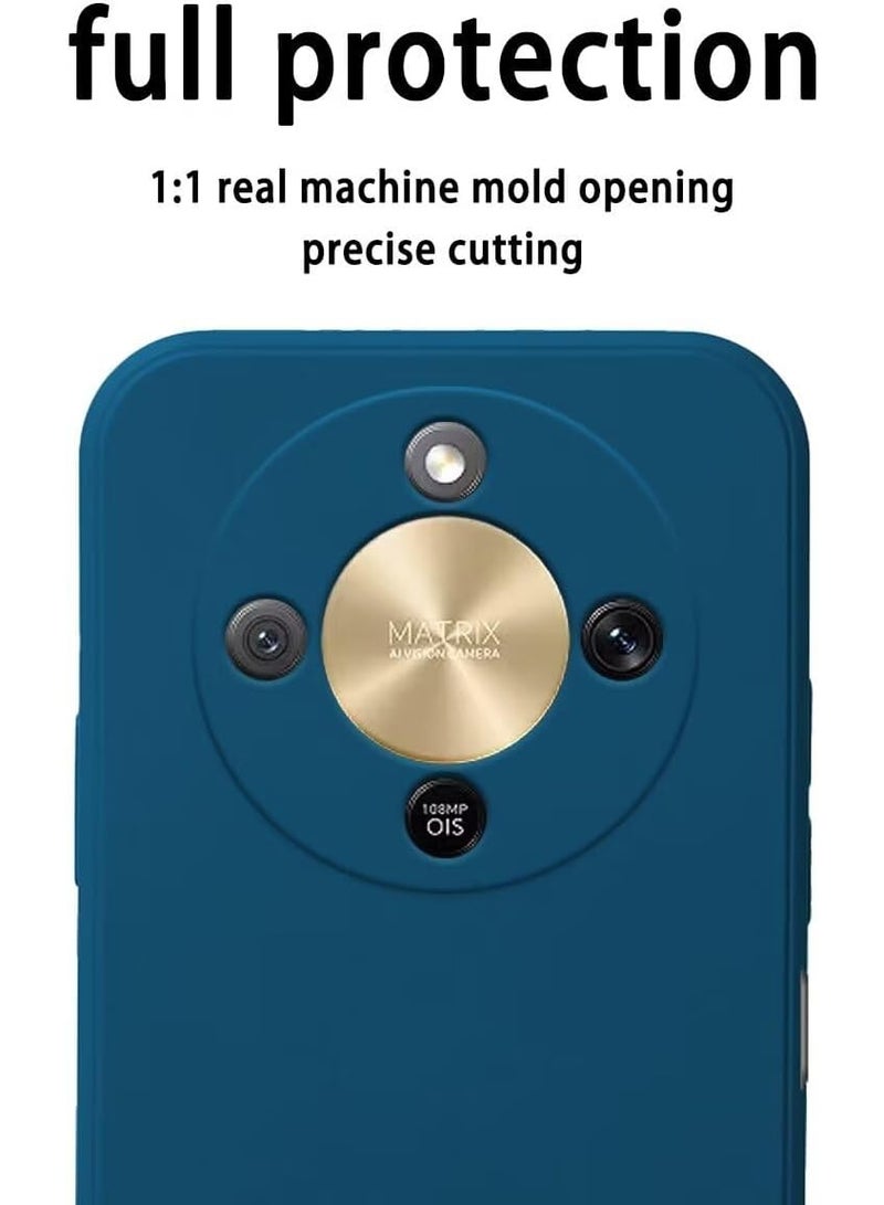 ايكارلوس غطاء حماية سيليكون سائل رفيع لهاتف Honor X9d 5G أزرق - Image 2