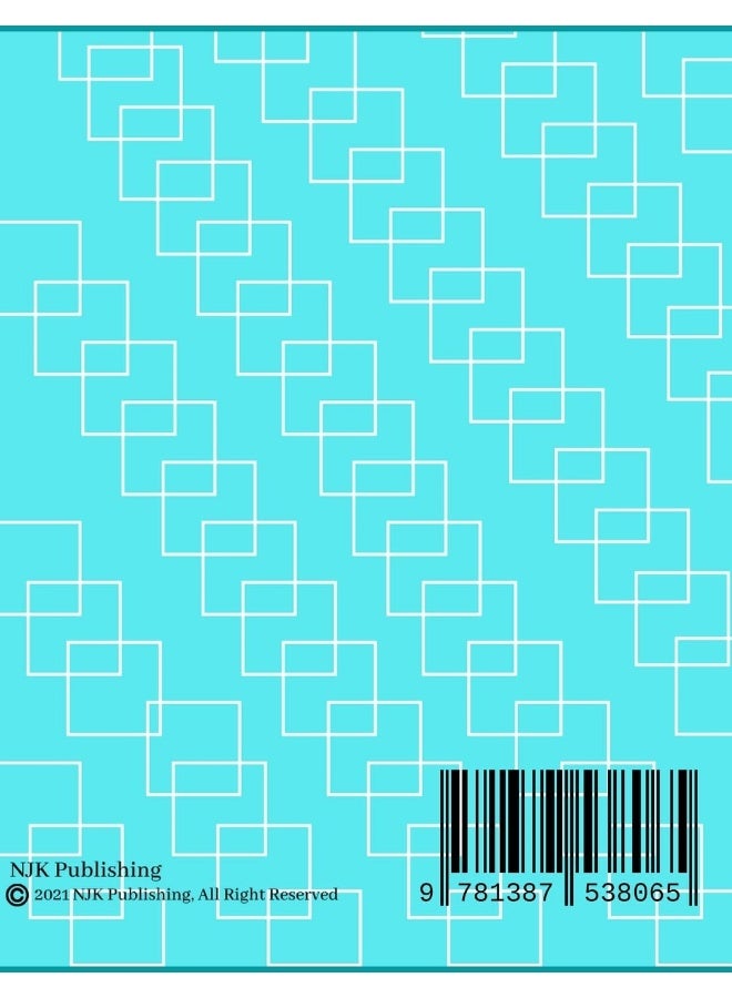 Notebook: Square-Connect Print Design Composition Notebook - College Ruled 100 Pages - Large Size 8.5 x 11  - Image 2