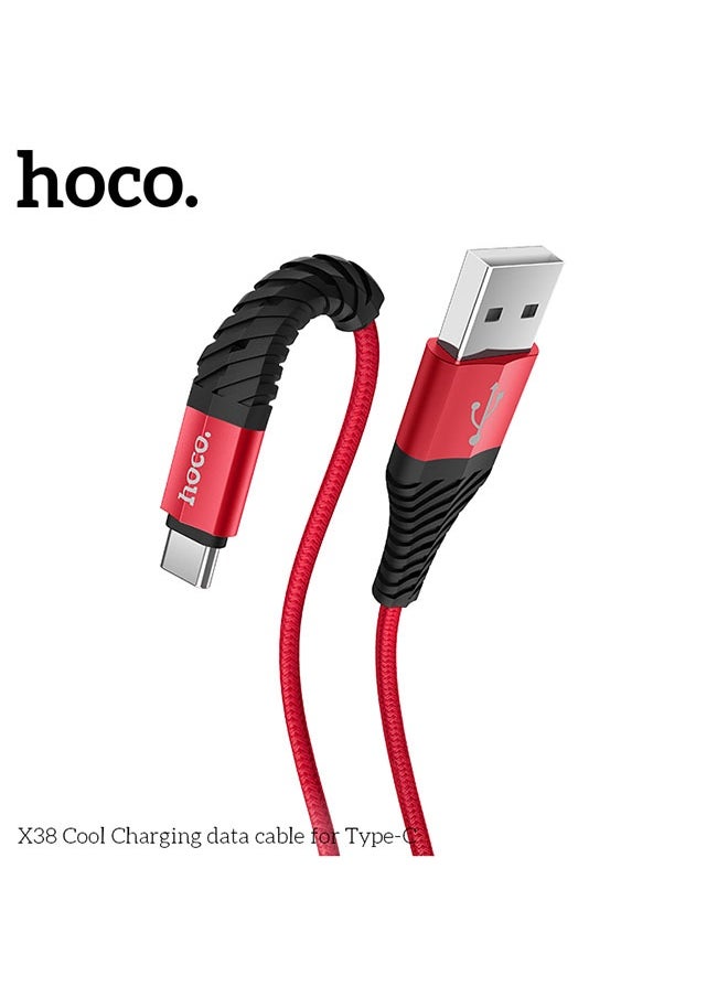 X38 Cool Charging Data Cable for Type-C